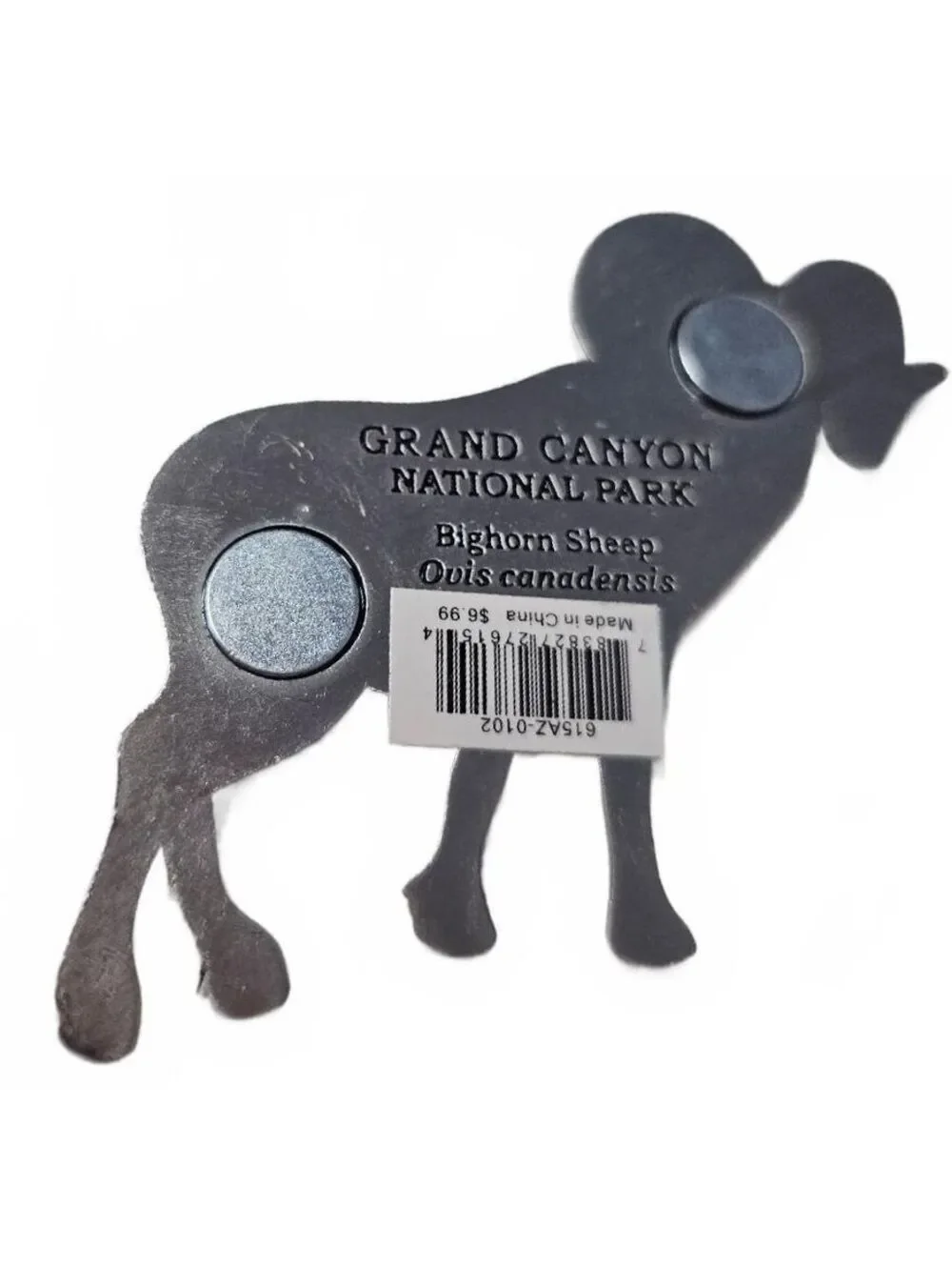 Grand Canyon National Park Bighorn Sheep Magnet • Metal Souvenir Ram Figurine